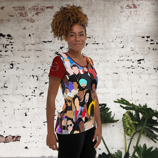 Diversity Print Women's Athletic T-shirt