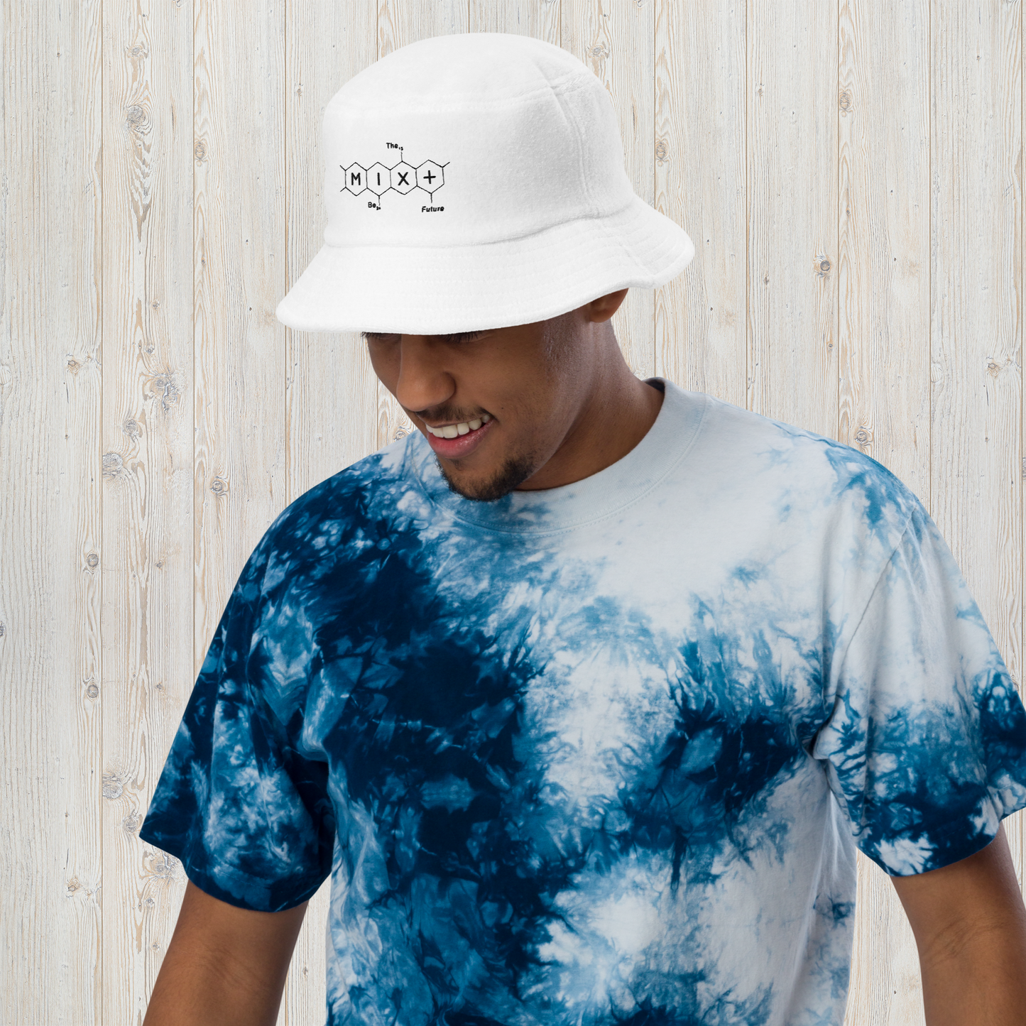 Molecular Unstructured Terry Cloth Bucket Hat